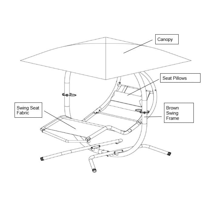 421L- Zero Gravity Shade Swing Lounger